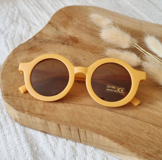 LUNETTES DE SOLEIL POUR ENFANTS RONDES JAUNE